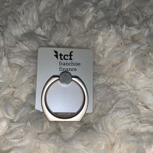 tcf franchise finance Pop Socket for phone case / stand / silver / metal ring